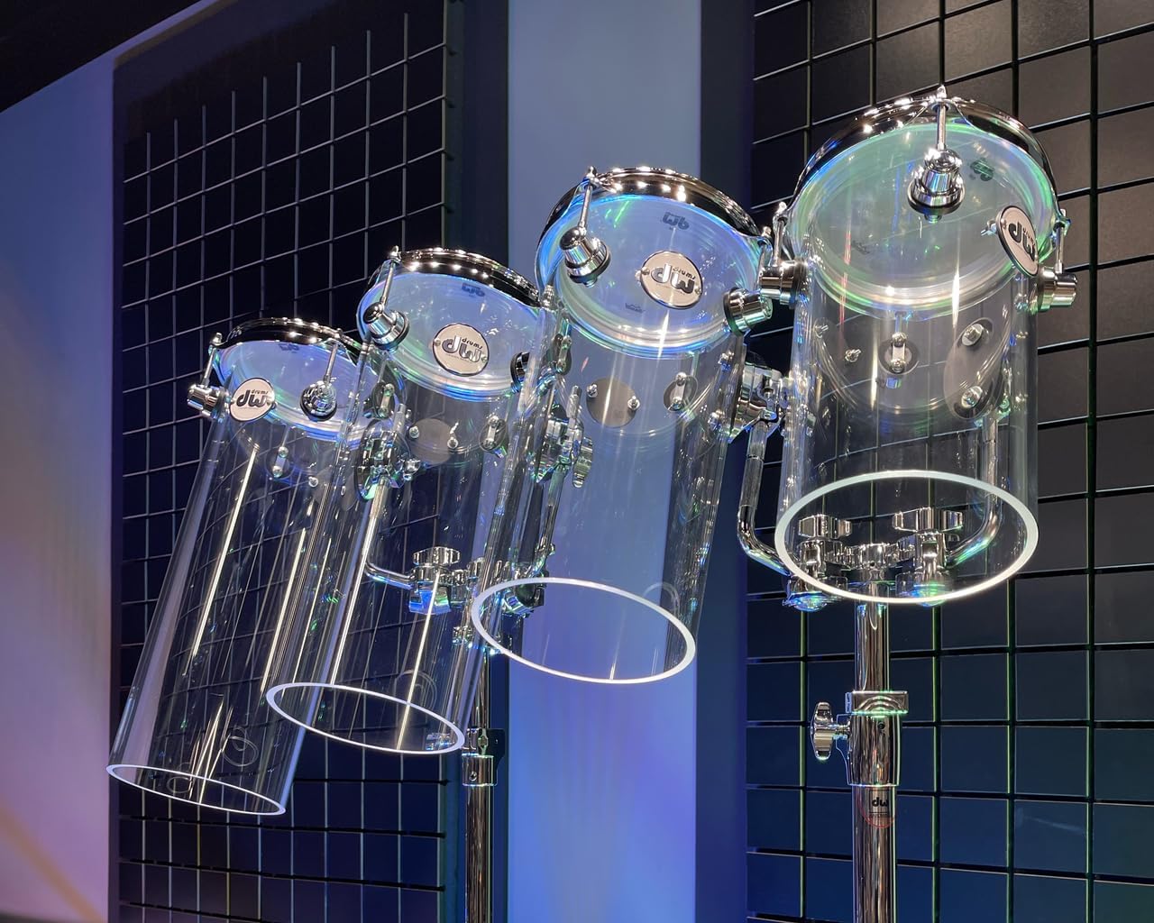 DW Design Rata Tom 6x12 w/TB12 - Clear Acrylic