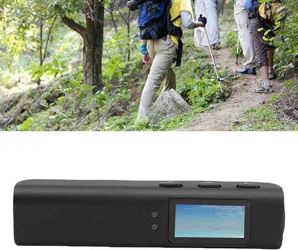 Asixxsix メガネスポーツカメラ、2.7K 30fps HD 110広角0.96インチディスプレイFPVカメラ、2軸安定化機能とロードカムアプリ付き、サイクリング、ハイキング、旅行、ペット、ウォーキ、仕事用 (黒) - 3