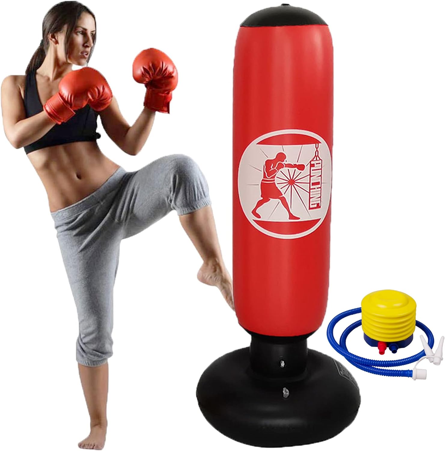 Inflatable Punching Bag for Kids, Standing Boxing Heavy