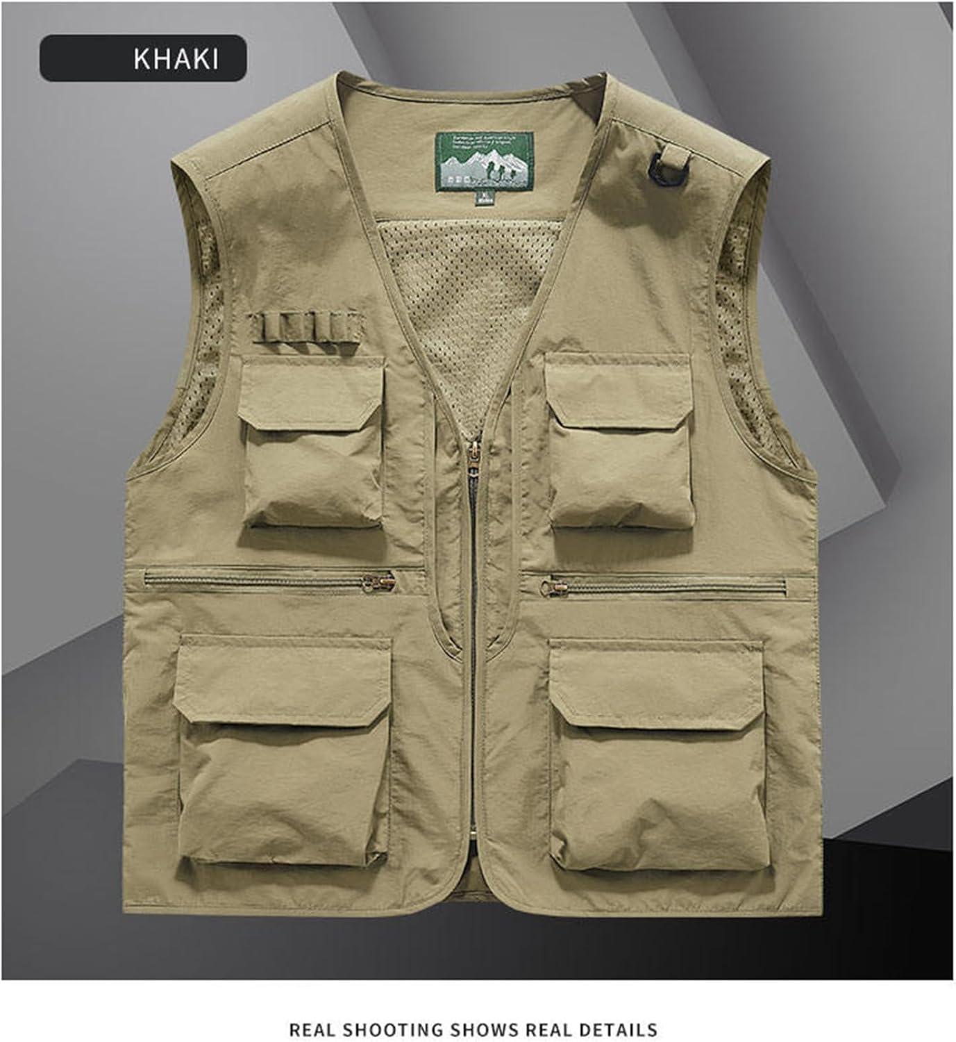 希少 フランス レスキモー メンズ カーキ フィッシング ベスト L 希少 フランス レスキモー メンズ カーキ フィッシング ベスト L