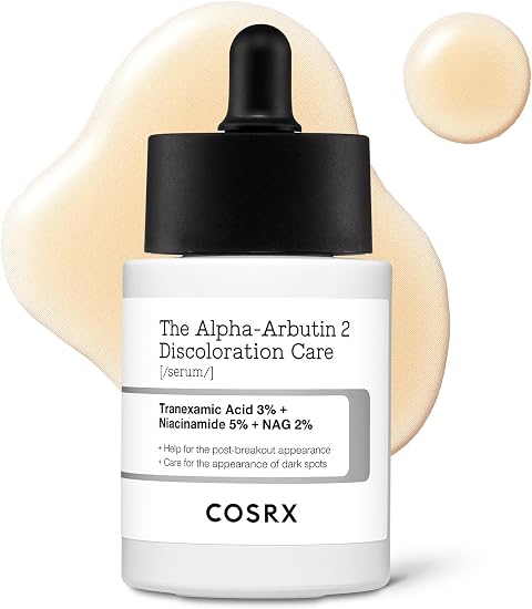 COSRX Alpha-Arbutin 2% Discoloration Serum with Tranexamic Acid 3% Anti-pigmentation Serum for Face with Niacinamide, Blemish Control, Dark Spot Corrector for Even Skin Tone Korean Skincare 50ml | Alpha-Arbutin, Tranexamic Acid and Niacinamide serum for dark spots and discoloration