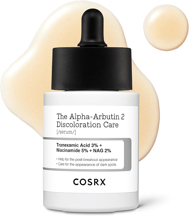COSRX Alpha-Arbutin 2% Discoloration Serum with Tranexamic Acid 3% Anti-pigmentation Serum for Face with Niacinamide, Blemish Control, Dark Spot Corrector for Even Skin Tone Korean Skincare 50ml | Alpha-Arbutin, Tranexamic Acid and Niacinamide serum for dark spots and discoloration