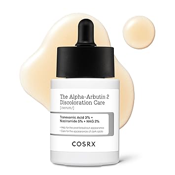 COSRX 2% Alpha Arbutin Discoloration Care Face Serum with Niacinamide, Glutathione & Tranexamic Acid, Serum to Target Dark Spots and Hyperpigmentation, Daily Korean Skin Care, 1.7 fl oz