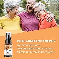 Vista 2 de Vimergy Vegan D3 – Benefits Immune Function* – USDA Certified Organic, Vegan, Gluten-Free – 1000IU/Servings, 96 Servings