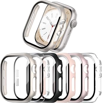 Case with Screen Protector for Apple Watch Series SE 3/SE 2/SE/6/5/4 44mm