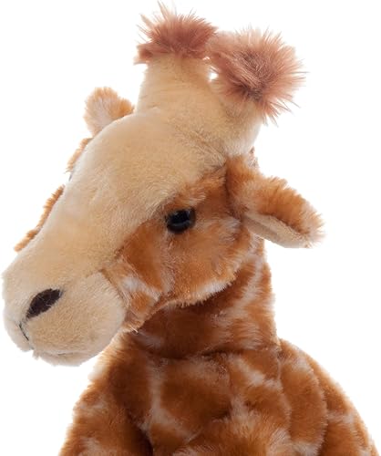 Miniatura 7 de The Petting Zoo Peluche de jirafa, regalos para niños, animales salvajes del zoológico Onez, juguete de peluche de jirafa de 9 pulgadas