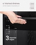 VASAGLE CUSTOS Collection - Bookshelf, 23.6 Inches Wide, 6-Tier Open Bookcase with Adjustable Storage Shelves, Floor Standing Unit, Ebony Black ULBC166T56