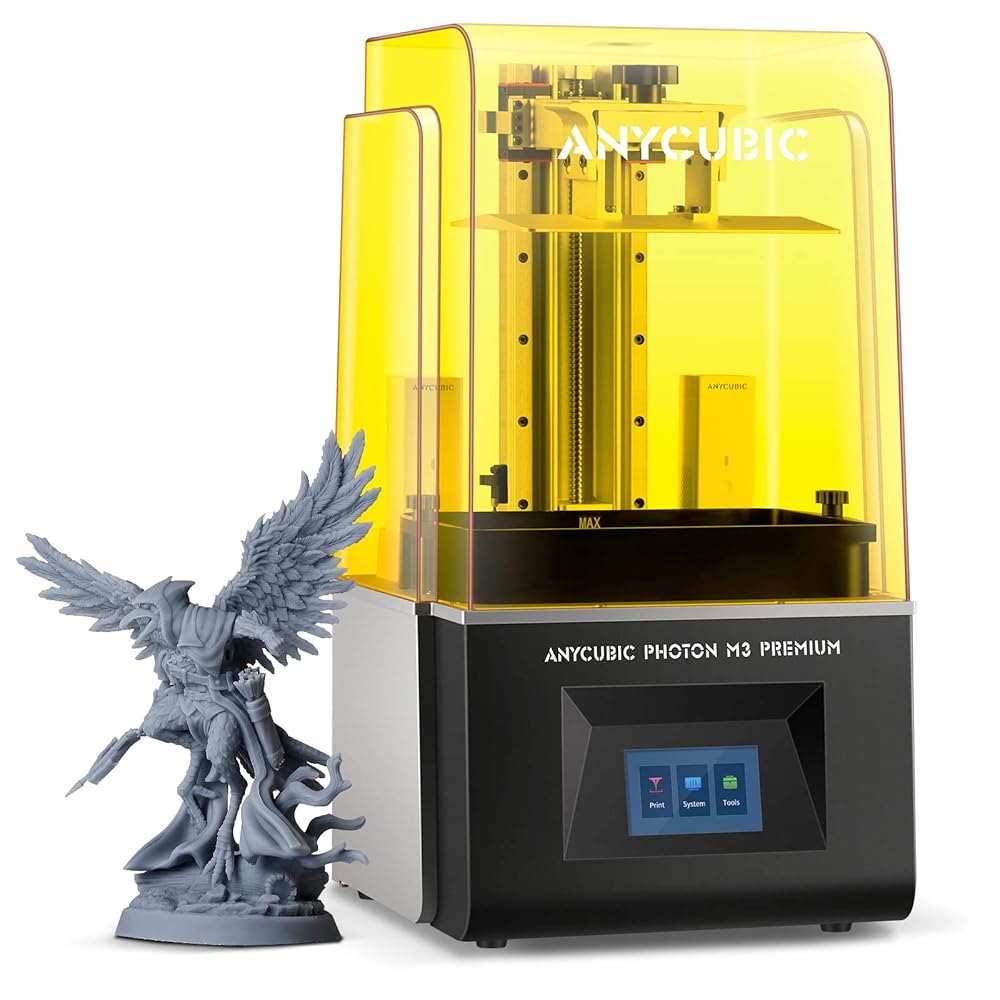 Imprimante 3D ANYCUBIC Photon M3 Premium 8K avec écran LCD HD 10,1&Prime;, Deux Purificateurs d&rsquo;air, Double Guide-Fil, Source COB LighTurbo Améliorée,…