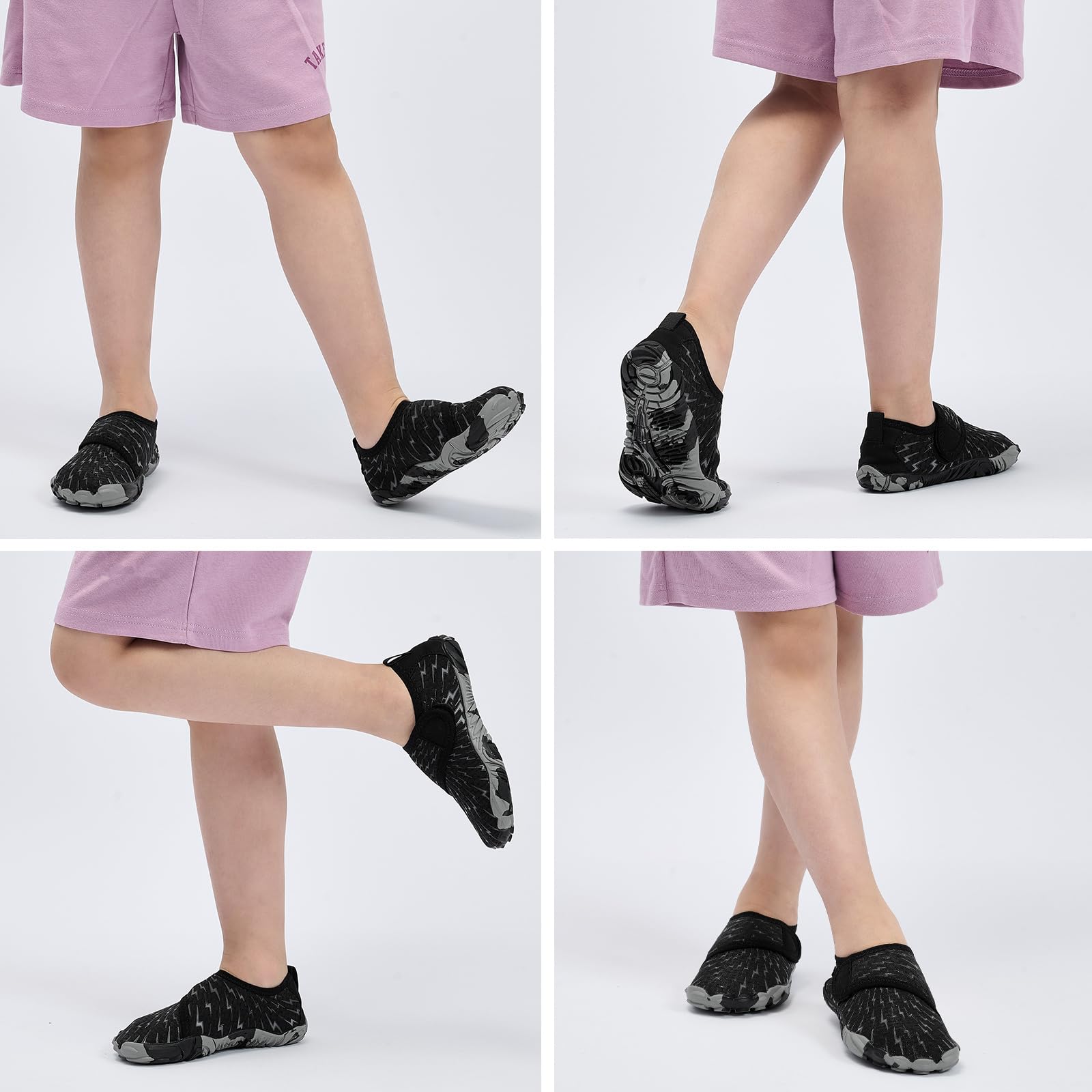 Zapatos de agua para niños y niñas, puntera ancha, secado rápido, transpirables, antideslizantes, para natación, playa, piscina, kayak, senderismo, arena, caminar, viajes, esenciales (niño pequeño