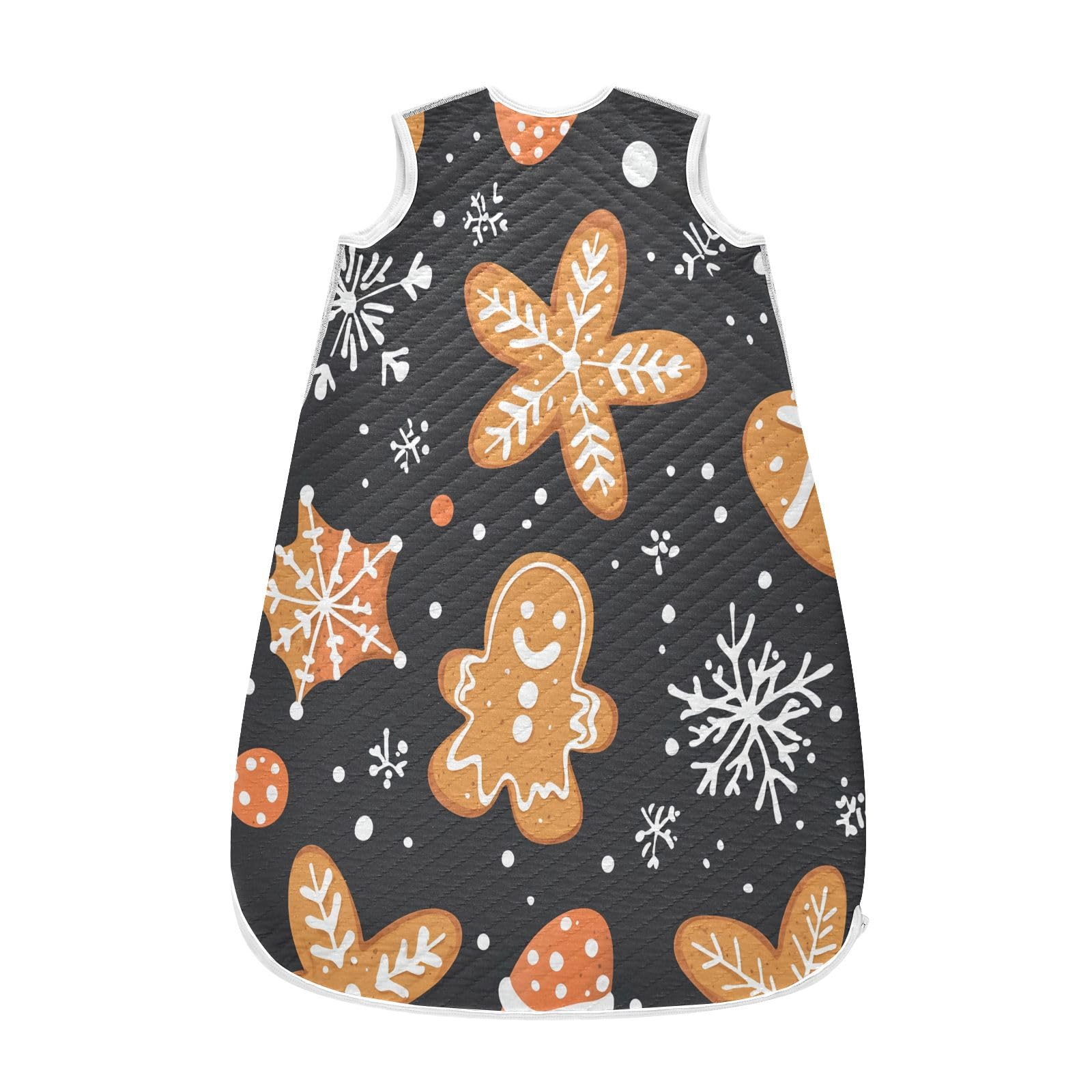 Kigai Christmas Cookies Baby Sleep Sack Wearable Blanket Sleeping Bag 2-Way Zipper Soft Swaddle Transition Sack