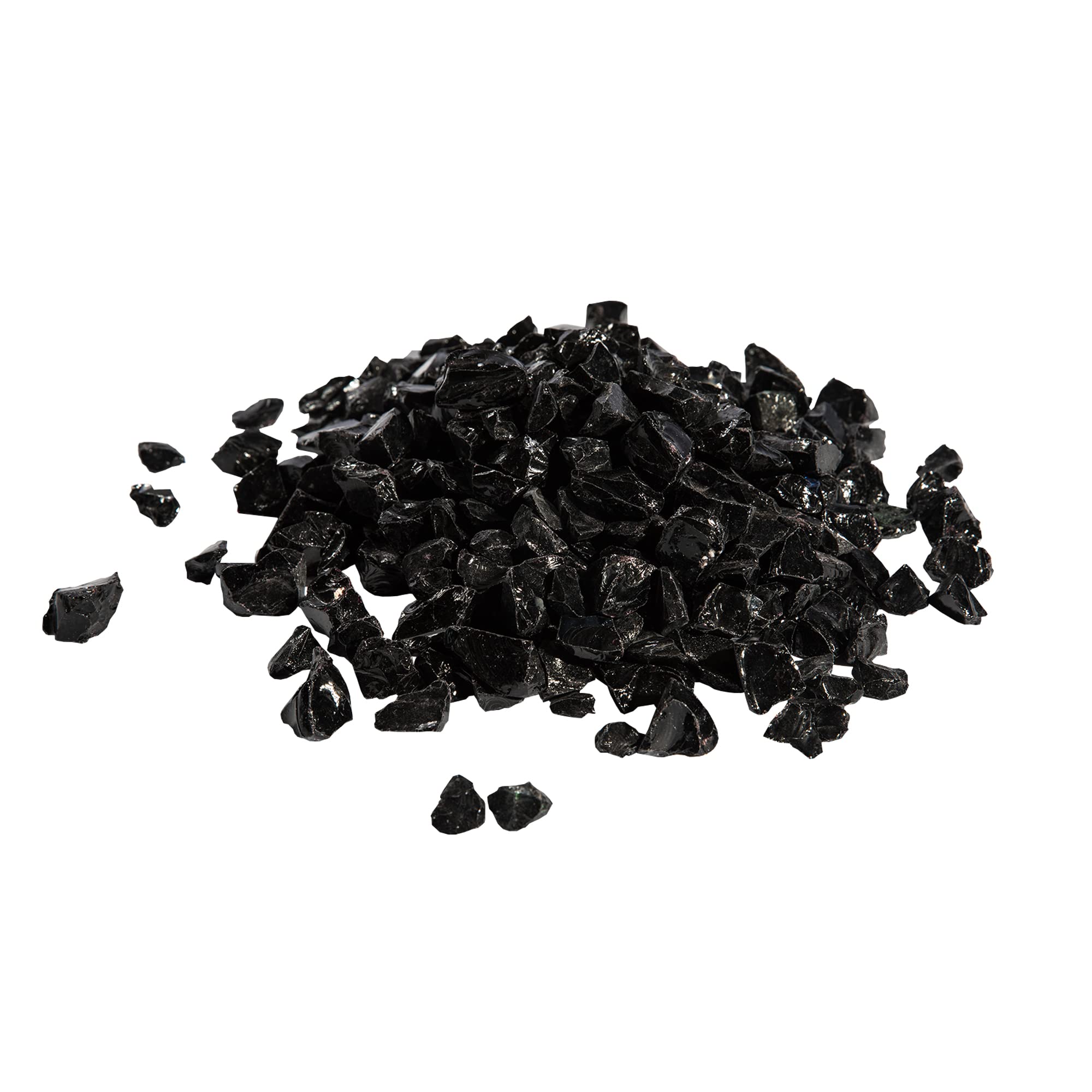 Teamson Home 4 Kg Verres de feu pour braséro à gaz d’extérieur Jardin Verre trempé Noir PT-FG0003 | Verre à Feu Trempé Réfléchissant, Sans Danger pour Foyers à Gaz de Jardin Extérieur, Propane