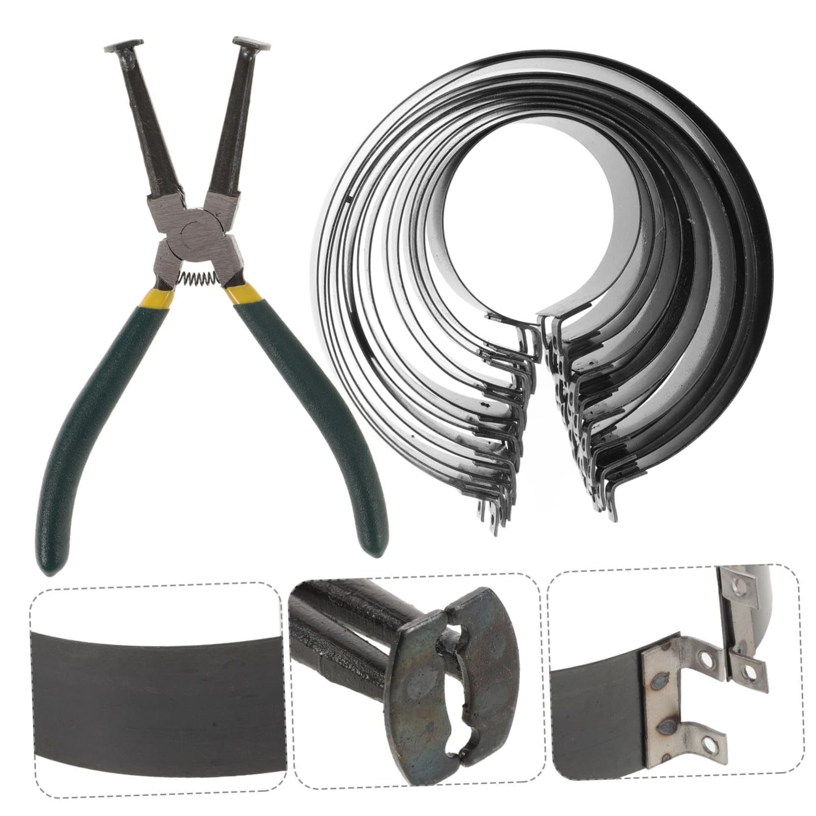 Kit de Pinces pour Segments de Piston Réglables 14 Pièces en Acier | 1 Ensemble, Prise Sécurisée, pour Maintenance et Réparation Automobile, Outil Manuel pour Mécanicien