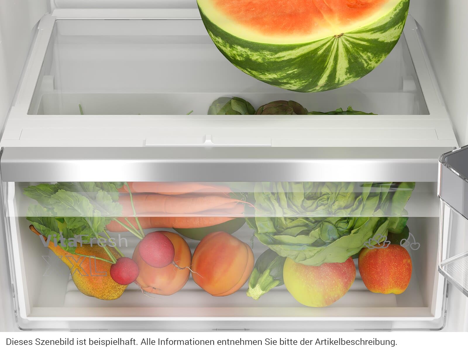 Bosch KIL32ADD1 seria 6 lodówka do zabudowy z zamrażarką, wnęka 102,5 x 56 cm, chłodzenie 132 l i zamrażanie 15 l, VitaFresh XXL, bardzo stabilne wkładki drzwiowe, Eco Airflow, oświetlenie LED