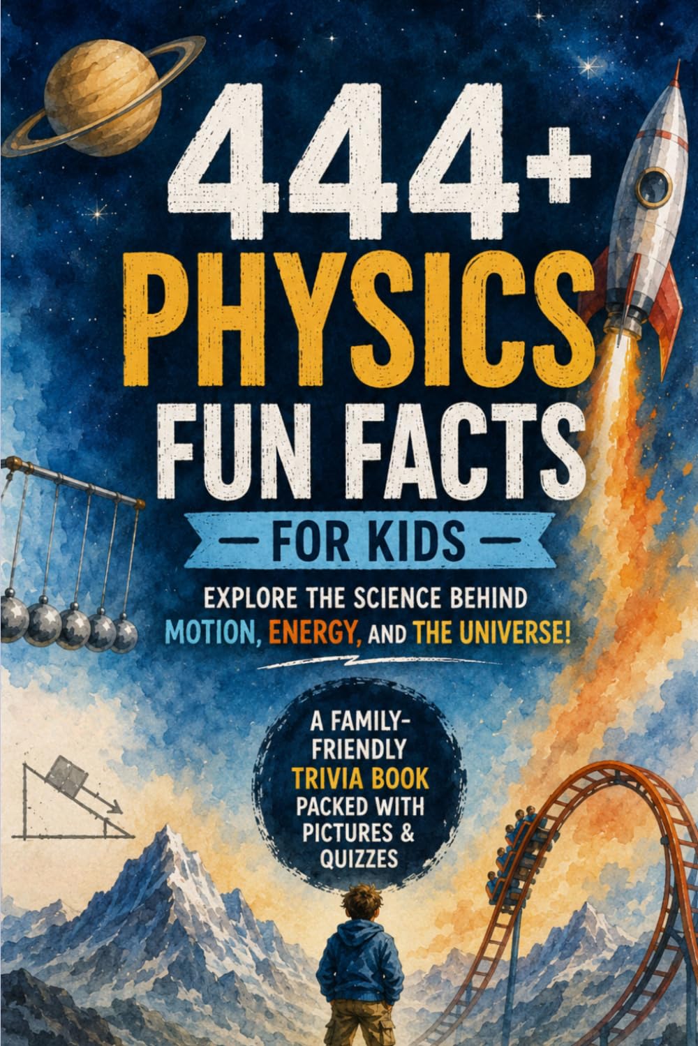 444+ Physics Fun Facts for Kids: Explore the Science Behind Motion, Energy, and the Universe!: A Family-Friendly Trivia Book Packed With Pictures & Quizzes