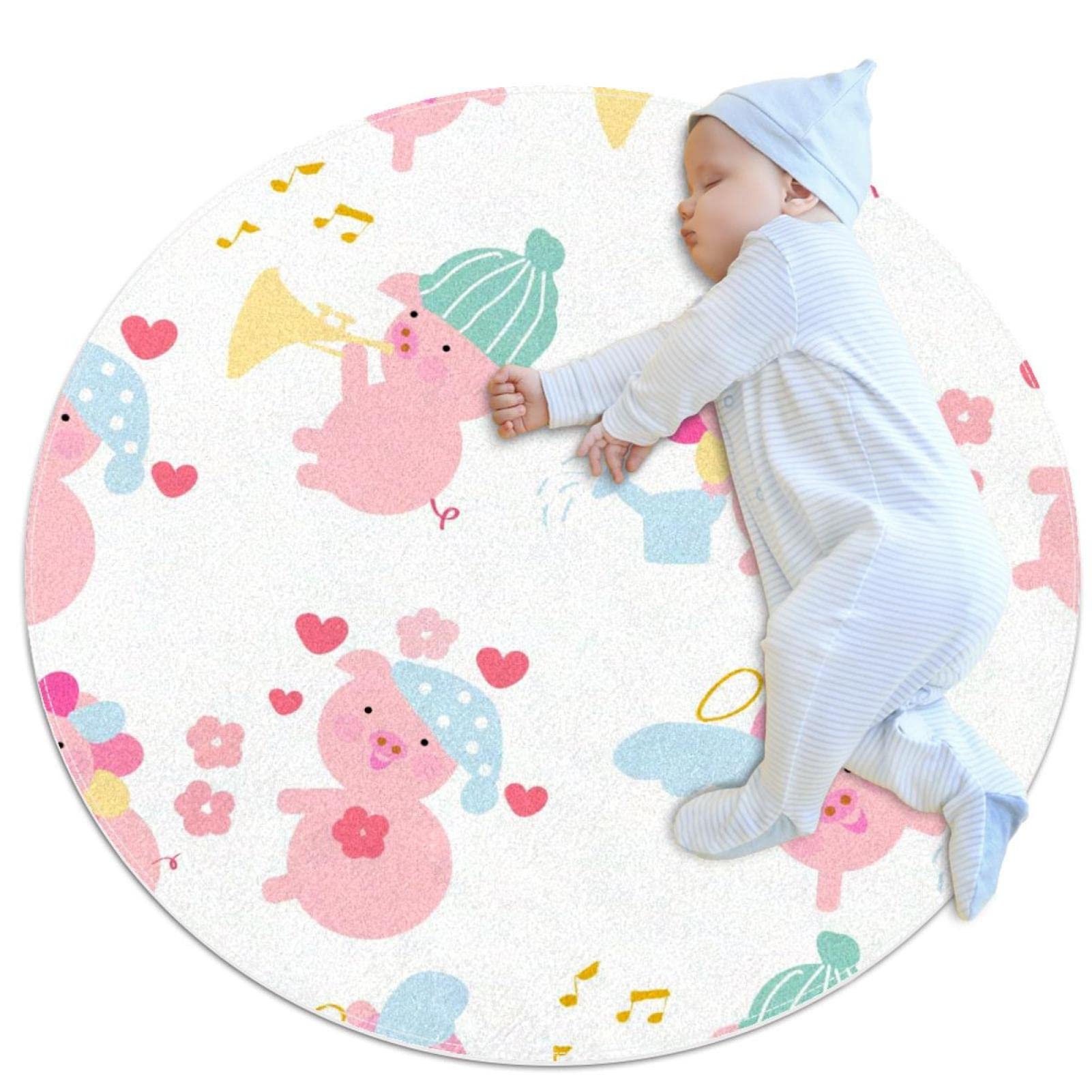 Alfombra de área de juego infantil para habitación de niños y rincón de mascotas JDEZ