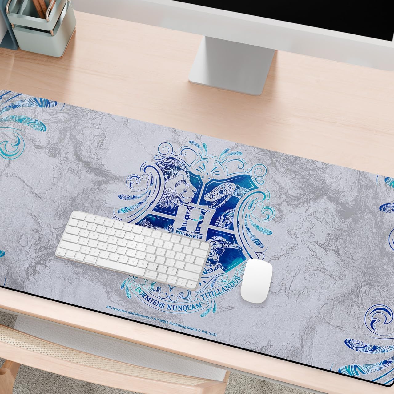 Head Case Designs Officially Licensed Harry Potter Hogwarts Aguamenti Graphics 37.4 x 15.75 x 0.16 inches (900 x 400 mm) - XL Gaming Office Desk PC Keyboard Mouse Mat Pad
