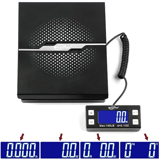 Báscula postal digital Weighmax 150 lbs con pantalla extendida miniatura 4