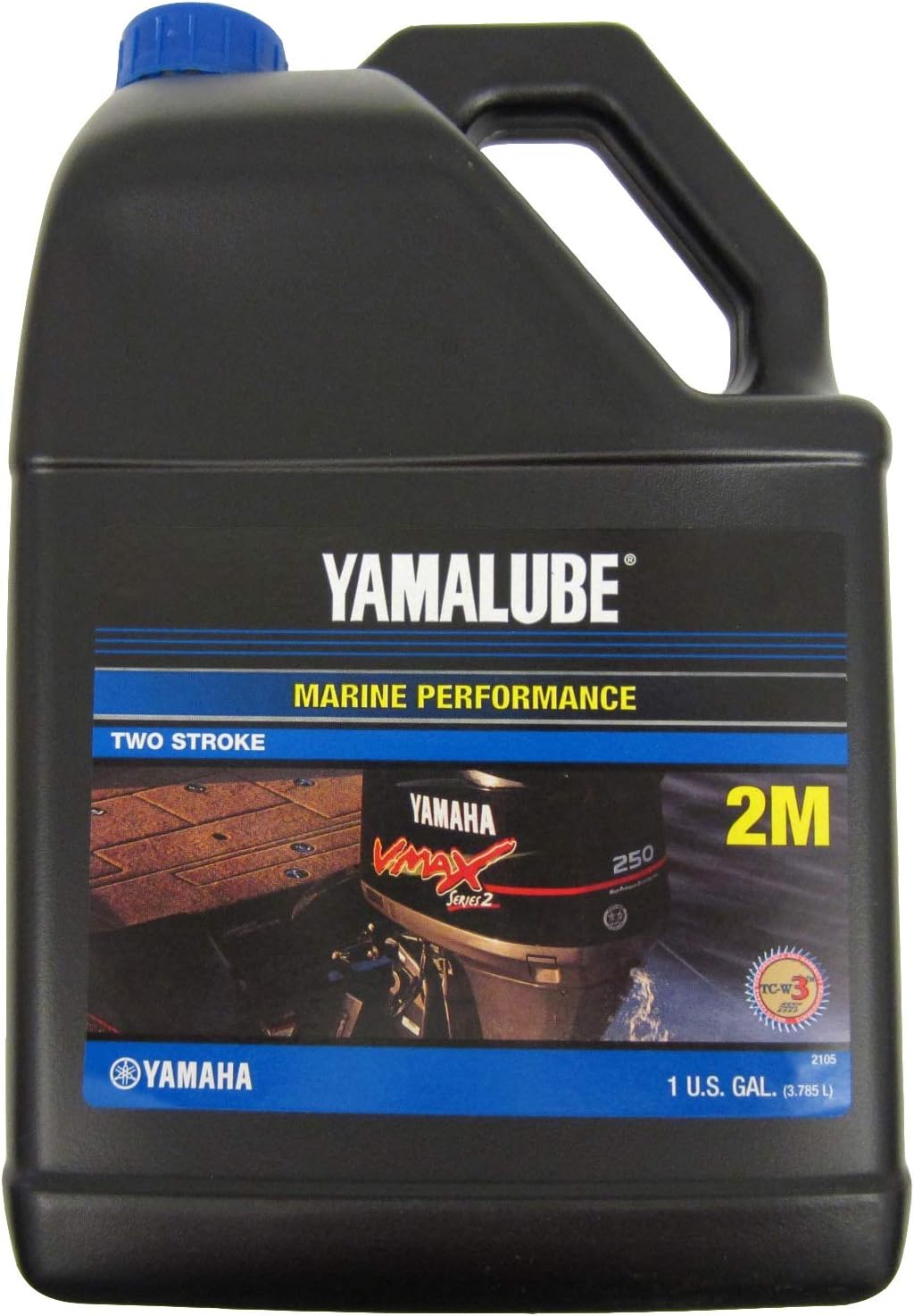Yamaha Yamalube Outboard 2M Marine 2-Stroke OIl- 1 Gallon, #LUB-2STRK-M1-04