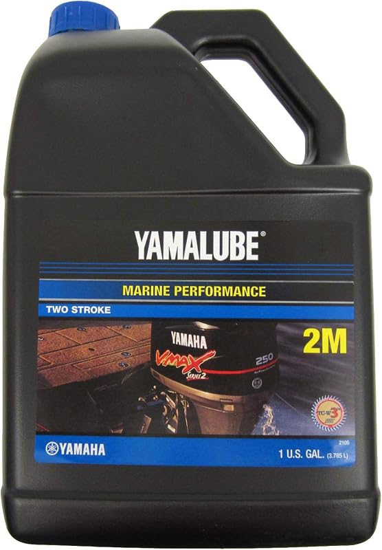 Yamaha Yamalube fuera de borda 2M Marine 2-Stroke Oil- 1 galón, #LUB-2STRK-M1-04
