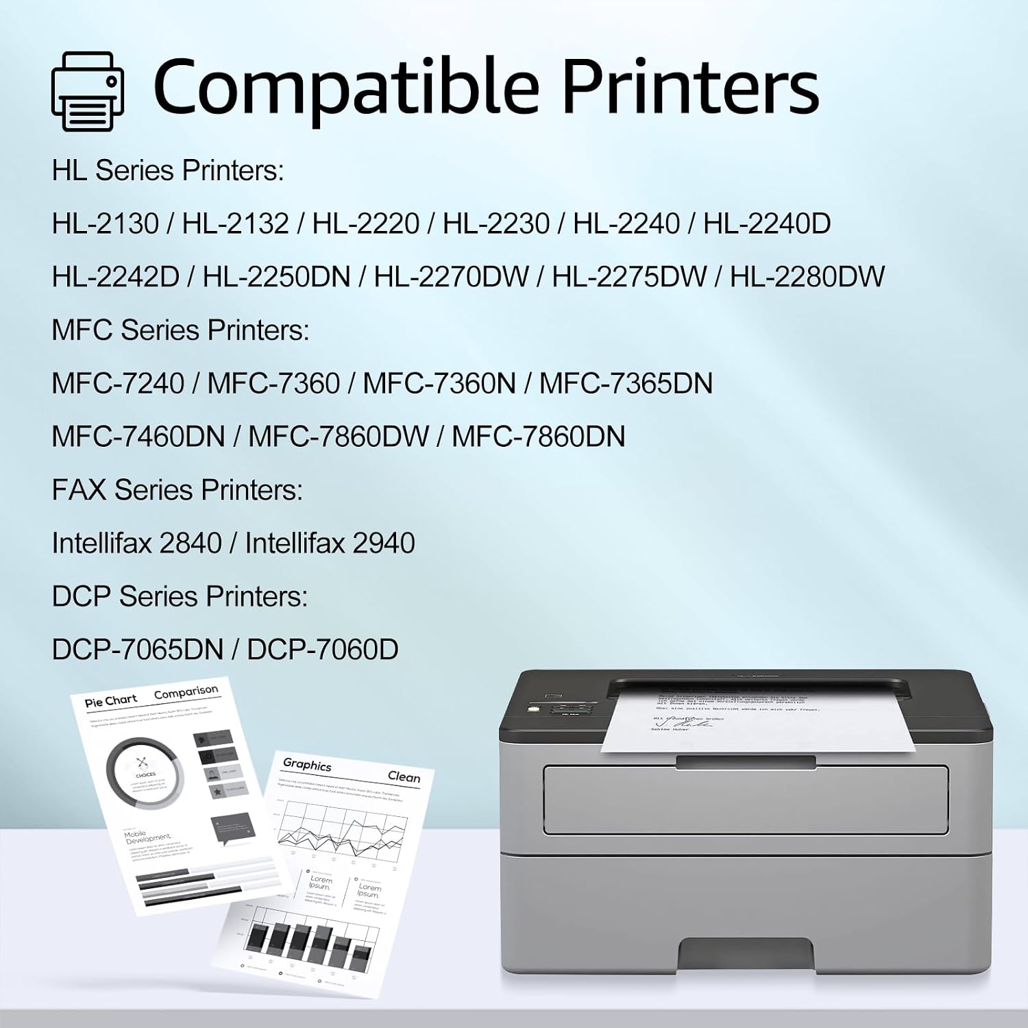 greencycle TN450 Toner Cartridge & DR420 Drum Unit Compatible for Brother TN-450 TN420 TN-420 DR420 DR-420 Work with HL-2240 HL-2280DW HL-2270DW MFC-7860dw Intellifax 2840 Printer (1 Toner, 1 Drum)
