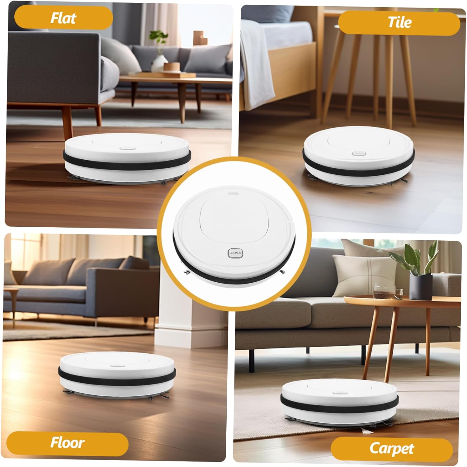 Automatic Floor Cleaning Robot Robotic Vacuum Mop for Hardwood Tile Marble More Easy to Use Maintain