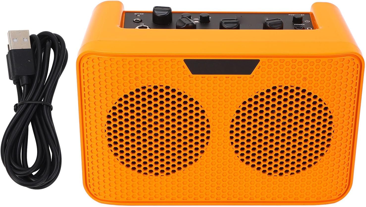 Amplificador de Guitarra 10W Portátil con Bluetooth, Delay y Control de Tonos