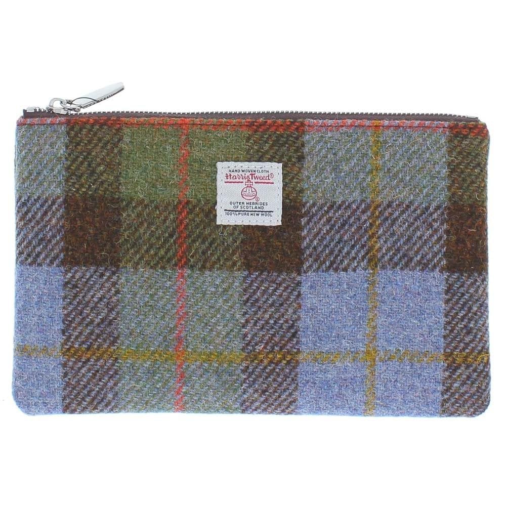 Glen Appin of Scotland Berneray Medium Coin Purse Cosmetic Bag (Colour 15 Green Check)