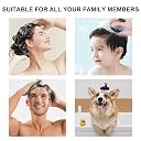 SILENCIO Hair Scalp Massager Shampoo Brush, Soft Silicone Bristle, Dry and Wet Hair Scalp Scrubber Brush for Hair Growth, Dandruff Removal, Relax, Blood Circulation (Black) gallery image