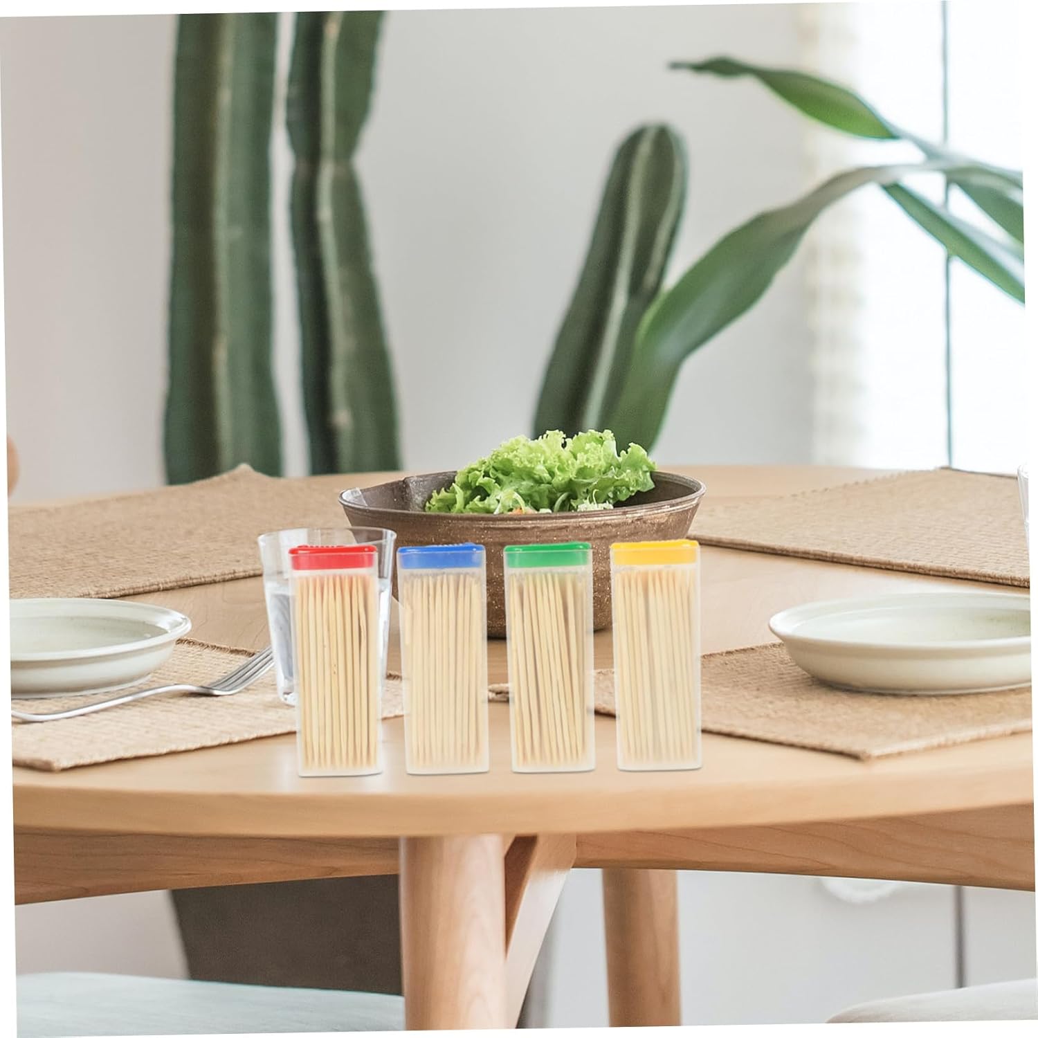 Portable Bamboo Sticks Tooth Picks for Hawaiian Party Supplies Birthday Party Hotel Household Avoid