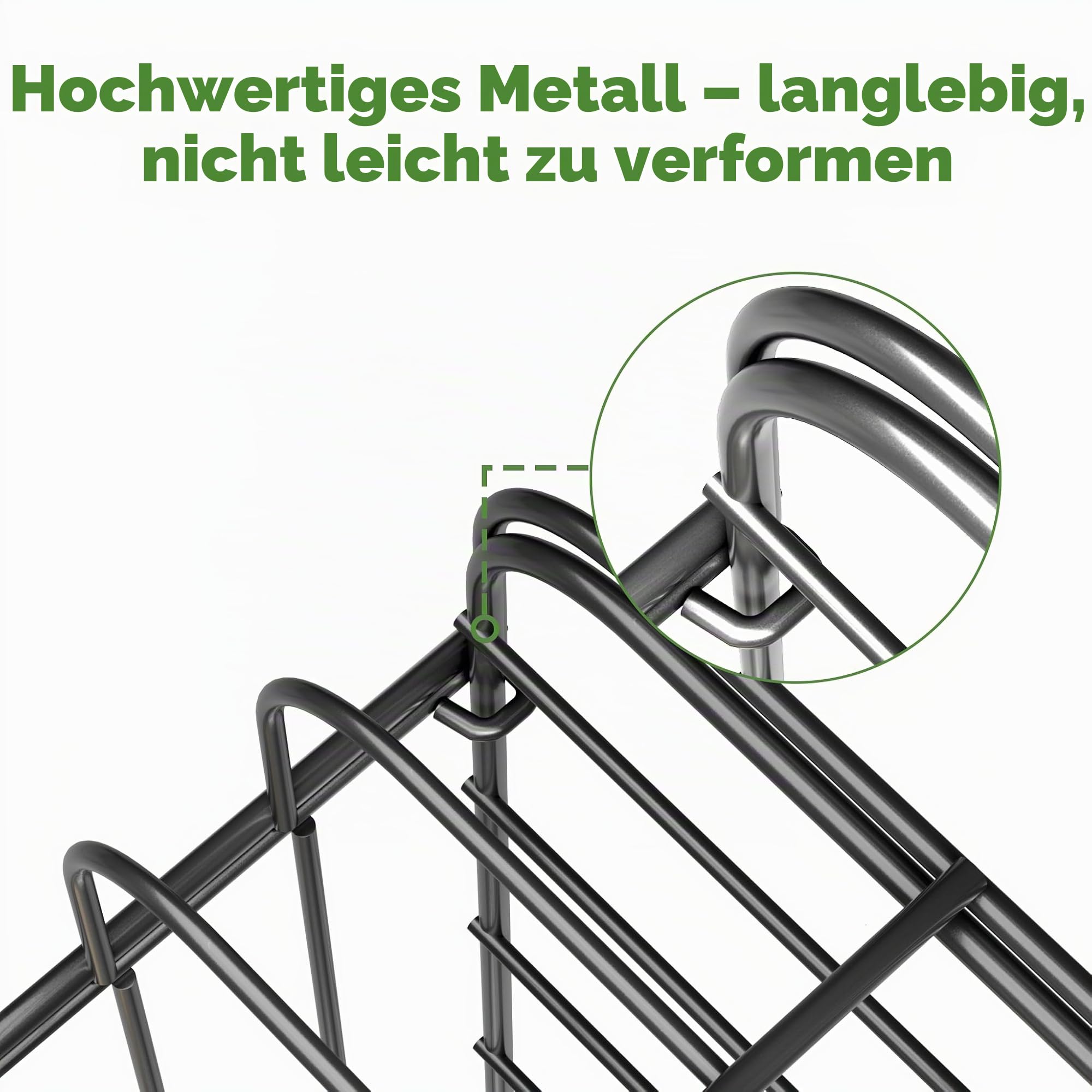 UISEBRT Vogelkäfig mit Offenem Dach, Holzstangen und Futternäpfe - Großer Vogelhaus Vogelvoliere Metall Vogelbauer Käfig Vogel für Finken Kanarienvögel Wellensittiche Schwarz (Typ D, 40x40x72cm)