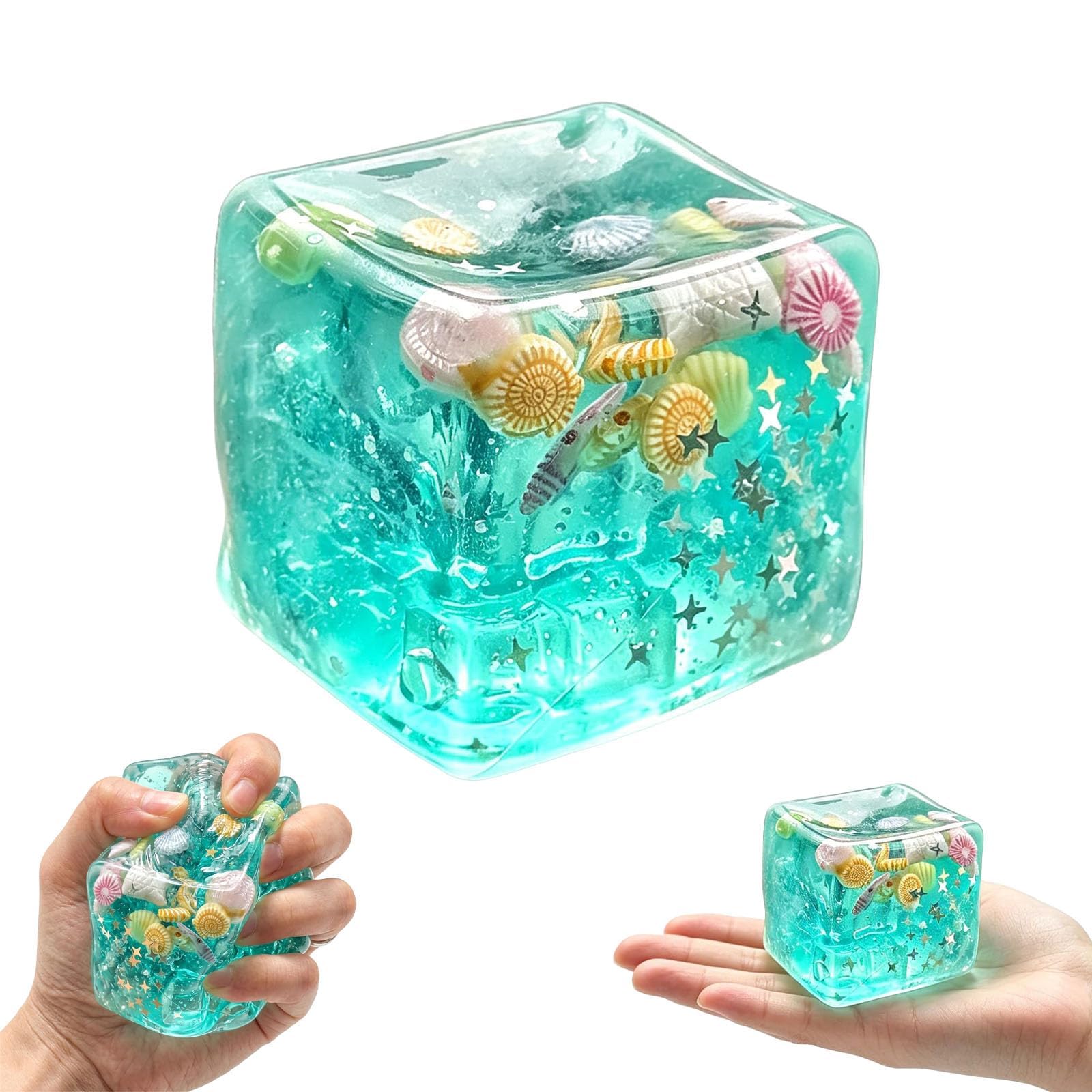 Square Squishies Hand Stretchy Fidget Toys Sensory Squeeze Toy