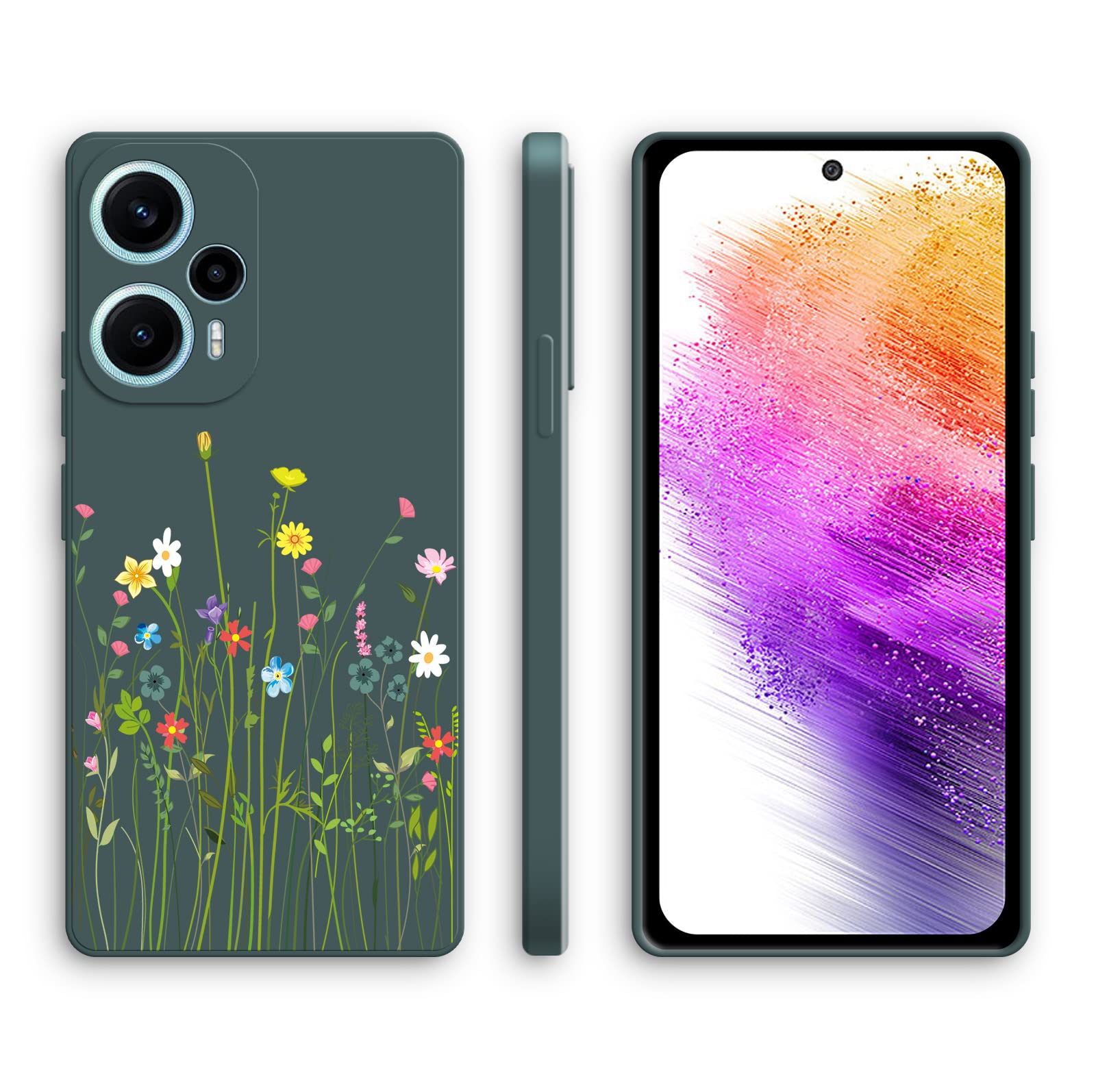 XINYEXIN Custodia Per Xiaomi Poco F5 5G Con Disegno Radio, Cover Sottile In TPU Morbido, Antiurto, Tecnologia IMD