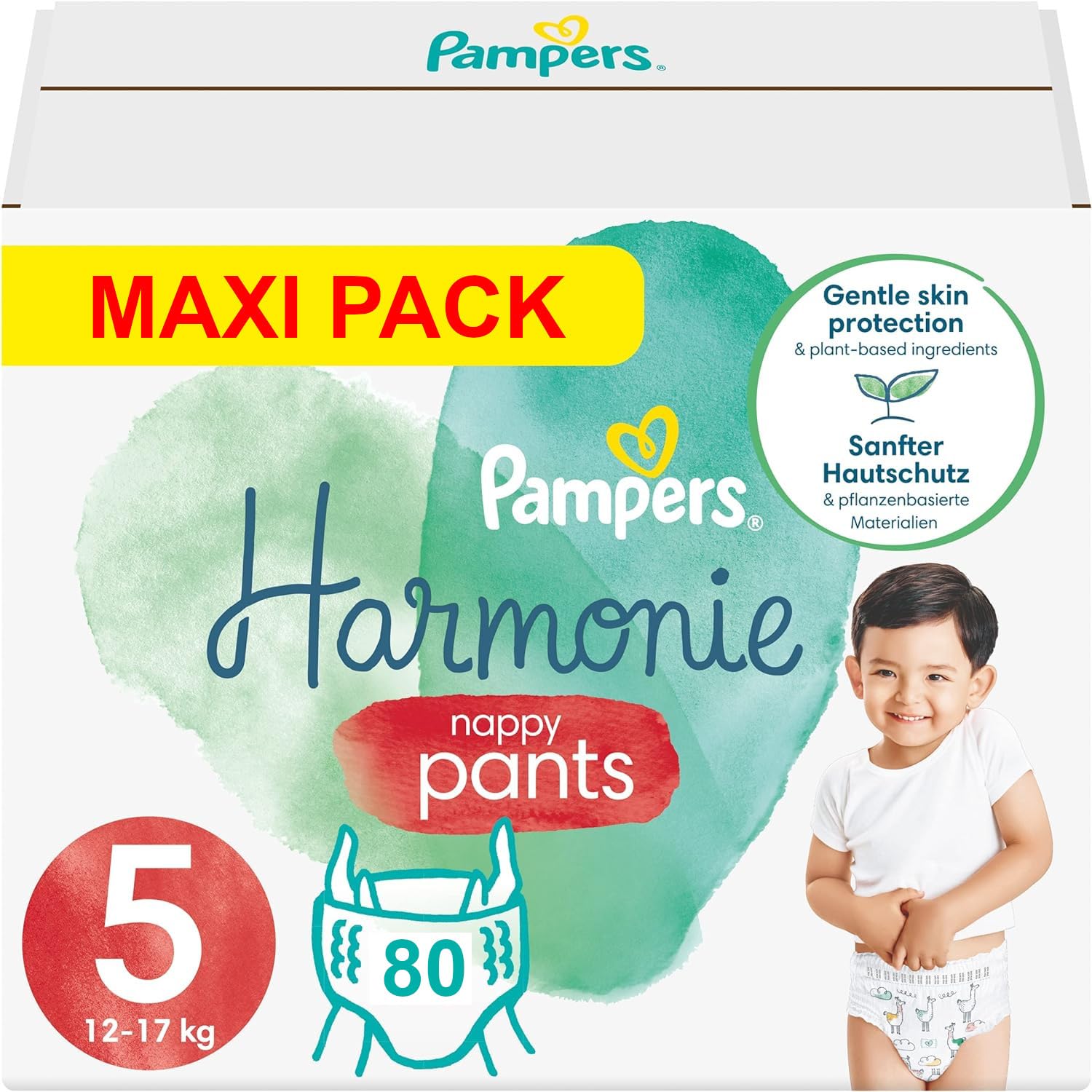 PAMPERS PANTS HARMONIE TAILLE 5 80 COUCHES (12-17 kg)