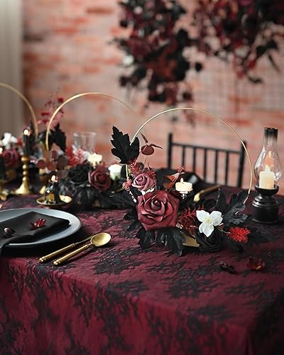 Miniatura 57 de Ling's moment - Juego de flores artificiales para manualidades, ramos de boda, centros de mesa, arreglos de novia, fiestas y decoración del hogar