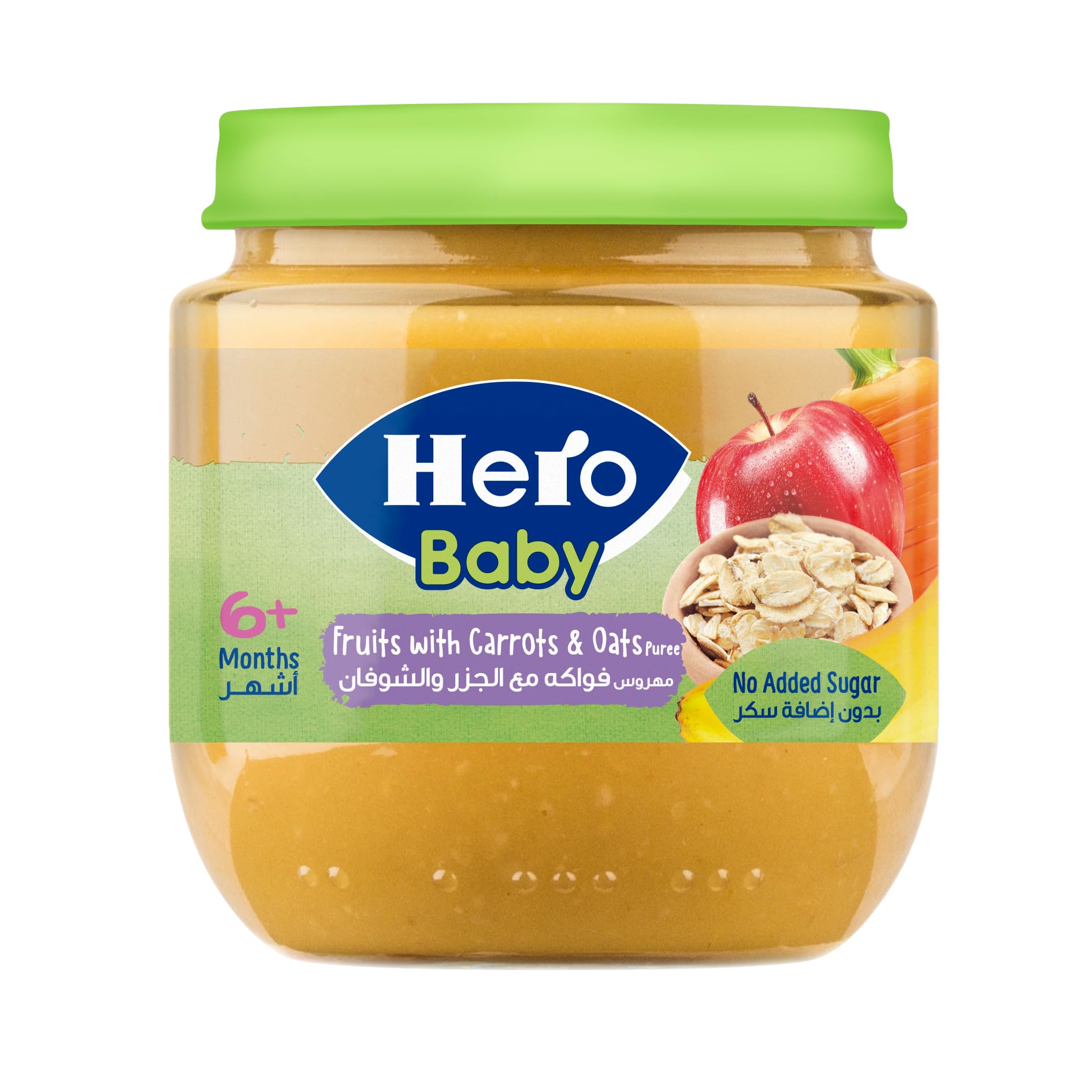Hero BabyMixed Fruits With Cereals Jar, 125 gm
