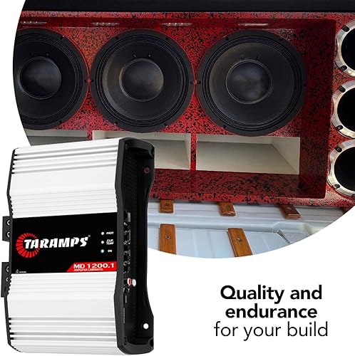 Miniatura 8 de Taramp's MD 1200.1 1 canal 1200 vatios Rms Amplificador de audio para coche 1 Ohm