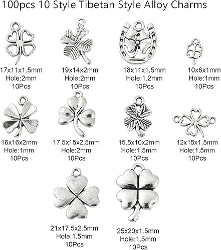 Miniatura 2 de DanLingJewelry Dijes de estilo tibetano con formas temáticas surtidas, colgantes para collares, pulseras, aretes, suministros de manualidades, Plata