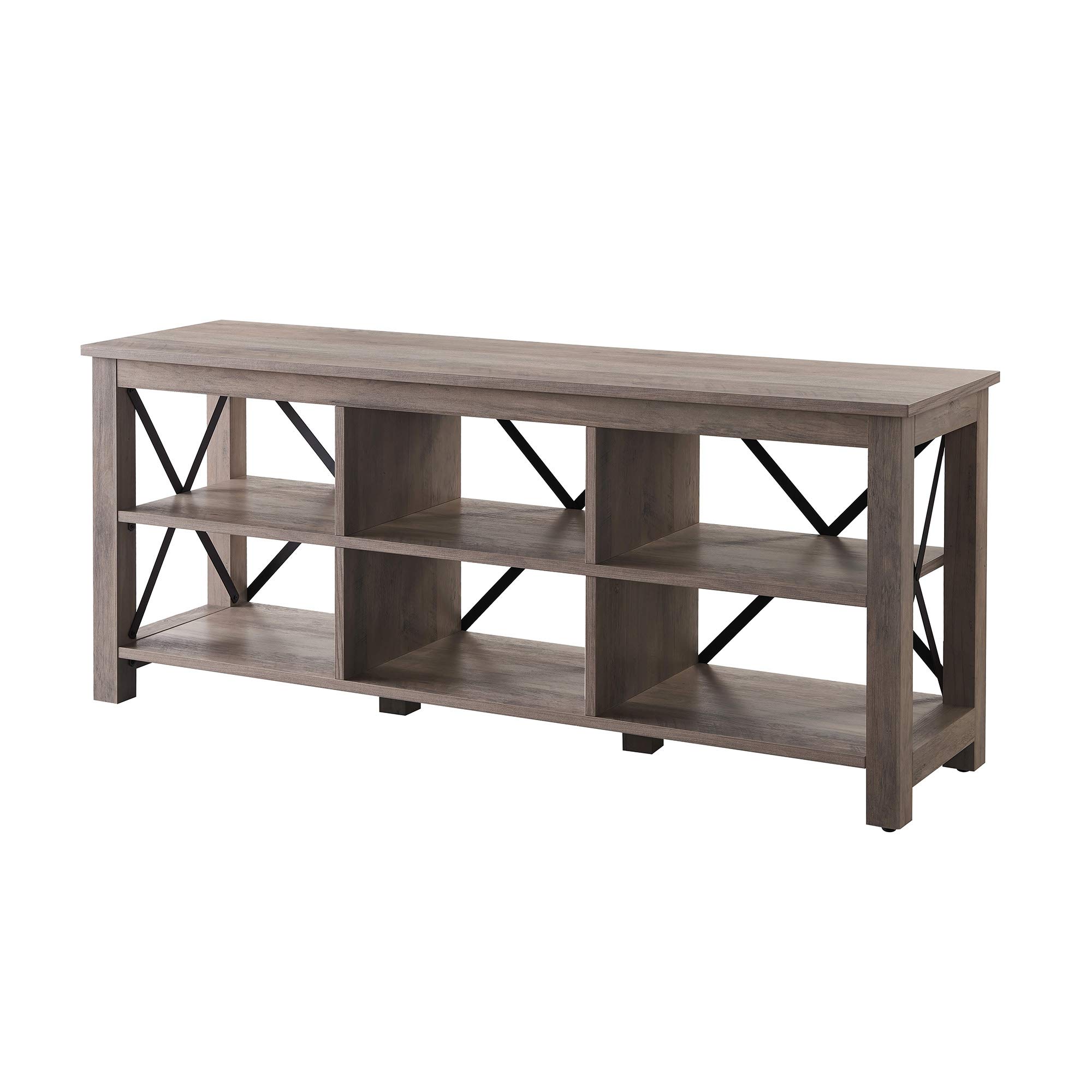 Henn&Hart Rectangular TV Stand for TV's up to 65