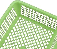 Vista 3 de 20 PCS 13.5 x 10 x 3 Inch Plastic Mesh Basket, Plastics Basket Colorful, Teacher Baskets for Classroom, Small Plastic Baskets for Home, Office