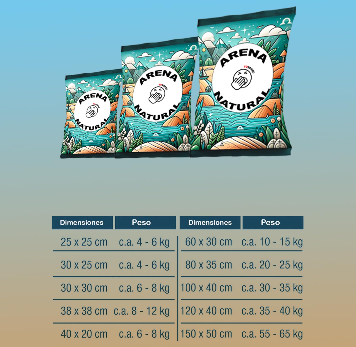 Arena Natural para Terrario. 15 kg de Arena 100% Natural Arena de Playa para su Terrario. Su granulometría es de 0,1-0,8 MM.