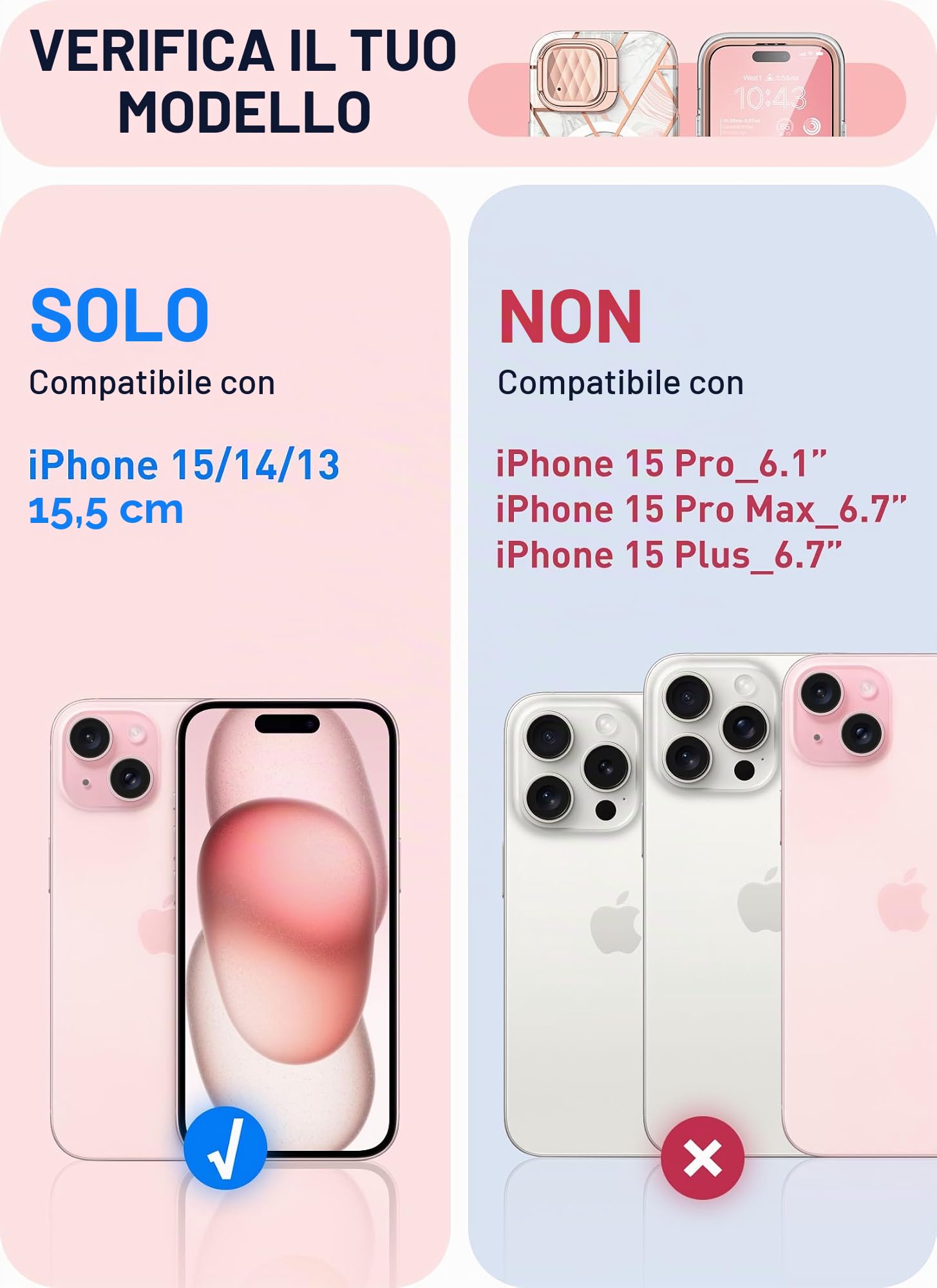 i-Blason Cosmo Mag - Custodia per iPhone 15/iPhone 14/13 [6,1''] con supporto per fotocamera, compatibile con MagSafe, custodia protettiva integrale sottile ed elegante con pellicola protettiva