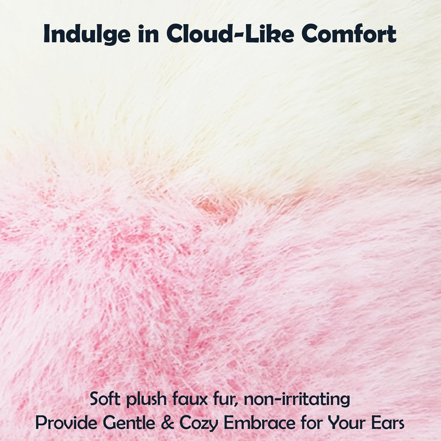 Vegove 4pcs Fuzzy Ear Muffs for Women, Foldable Faux Fur Ears Warmer Fluffy Outdoor Cute Earmuffs Winter Accessories - Image 3