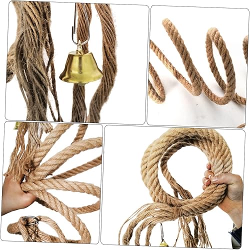 Miniatura 6 de Balacoo Cuerda de escalada de loro cuerda de sisal cuerda de loro juguete jaula de loro accesorios de pájaro cuerda loro escalada escalera conures
