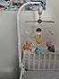 AFUNTA 37 Inch Baby Crib Mobile Arm With Music Box - Adjustable Nursery Mobile Holder