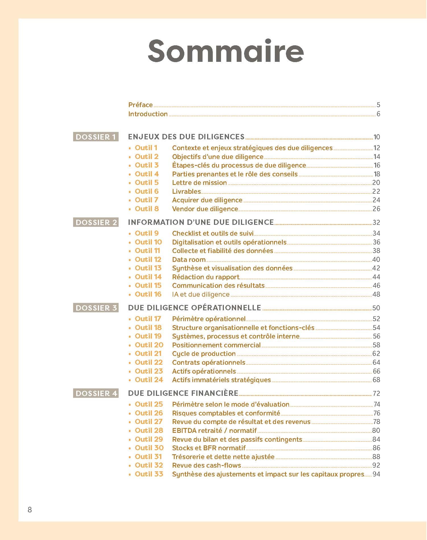 La boîte à outils des due diligences: 72 outils et méthodes