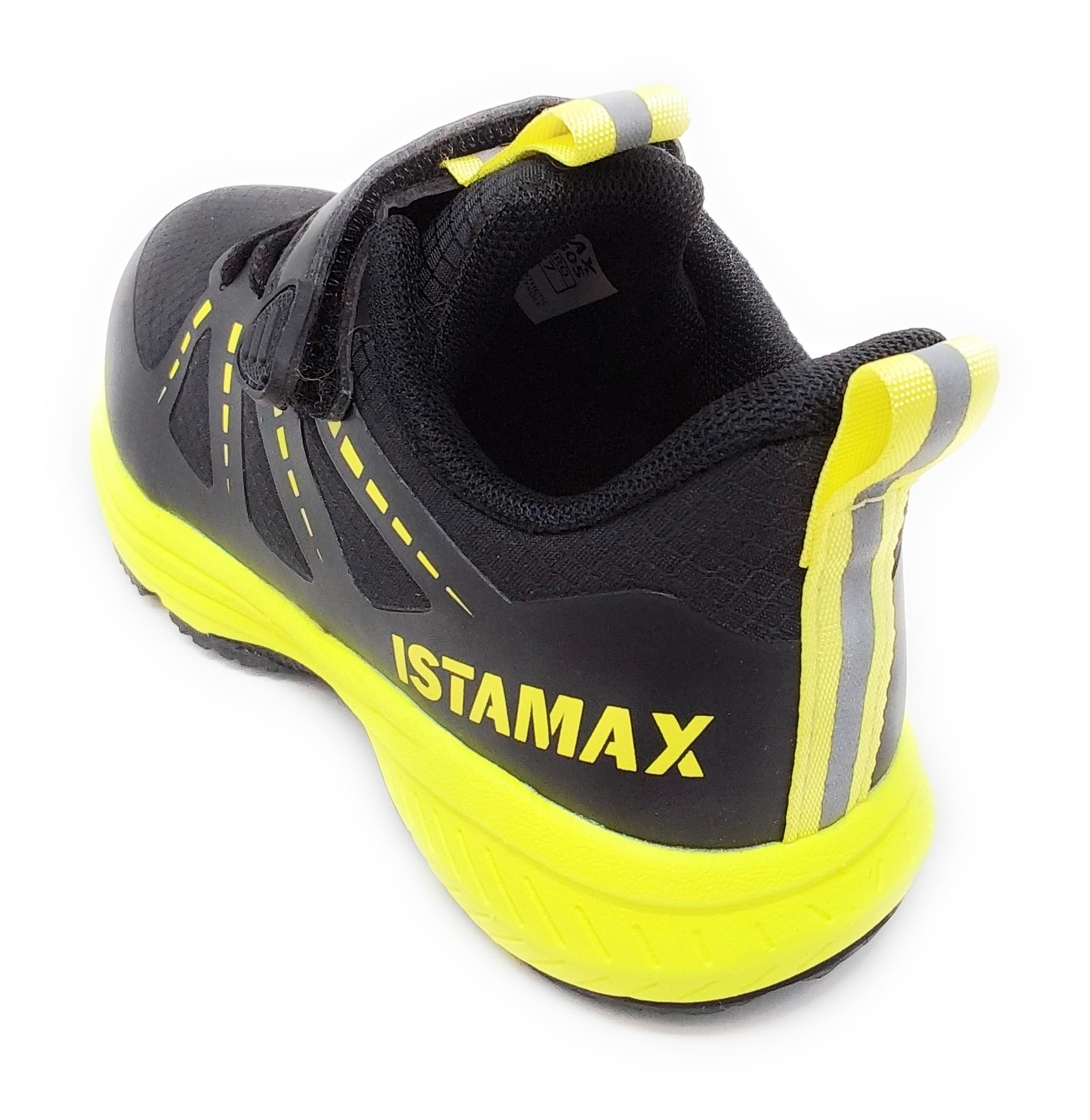 IMAA3805 AB01 Sportschuh schwarz/gelb mit Klettverschluss