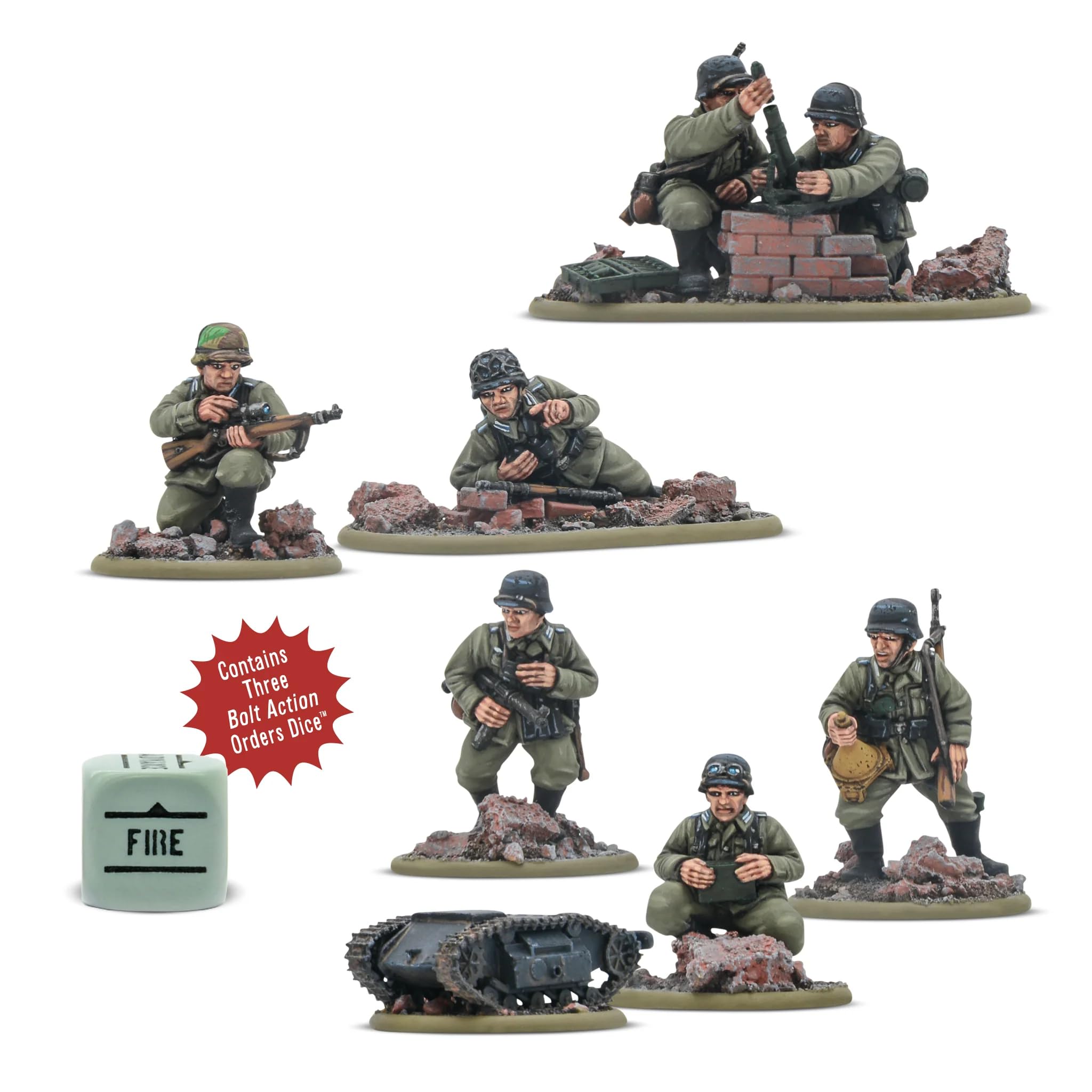 Amazon | Warlord Games ドイツ軍 退役軍人兵器チーム - ボルト