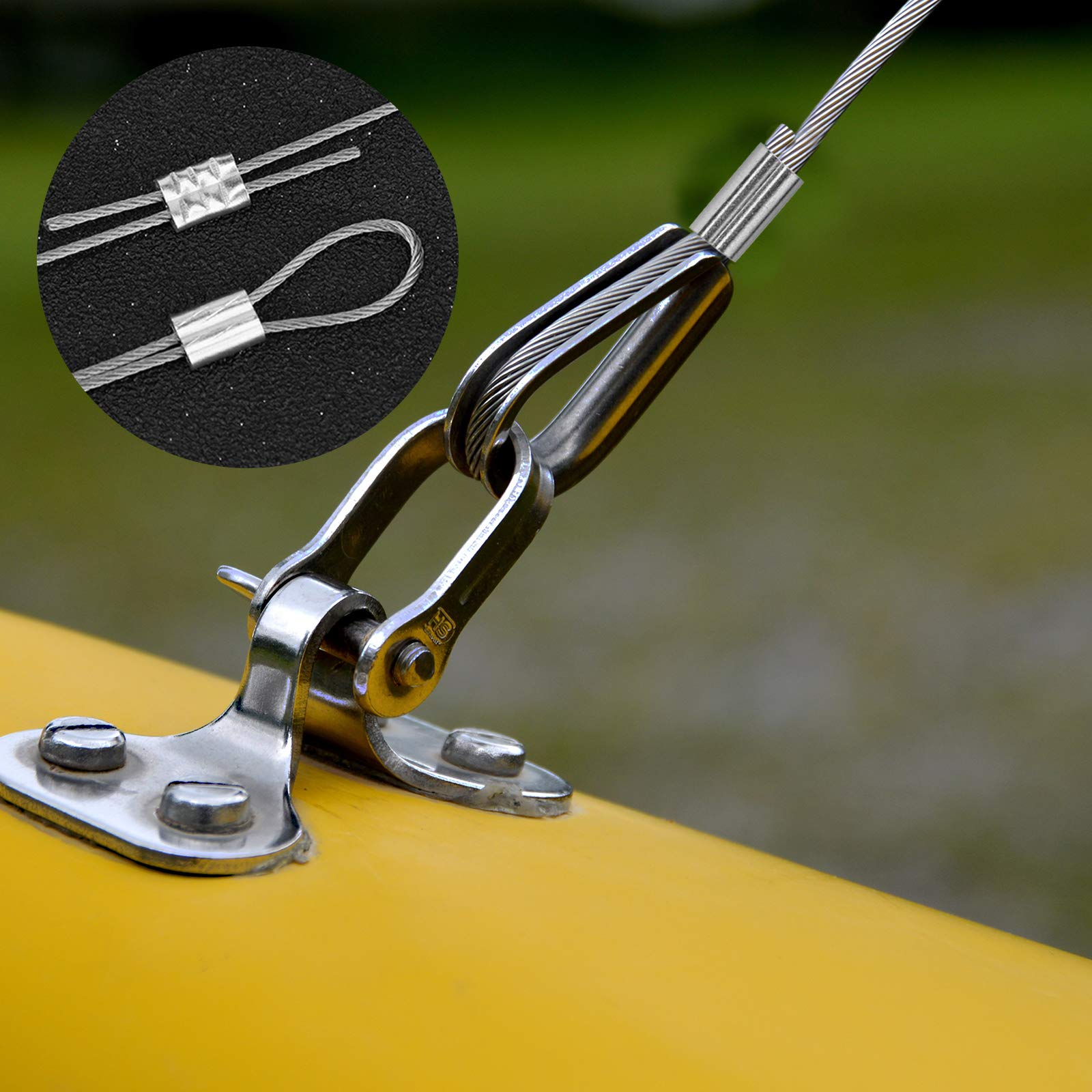 10 Copper Swage Sleeves For Wire Rope, Size 3/16", Made In USA - Foto 3