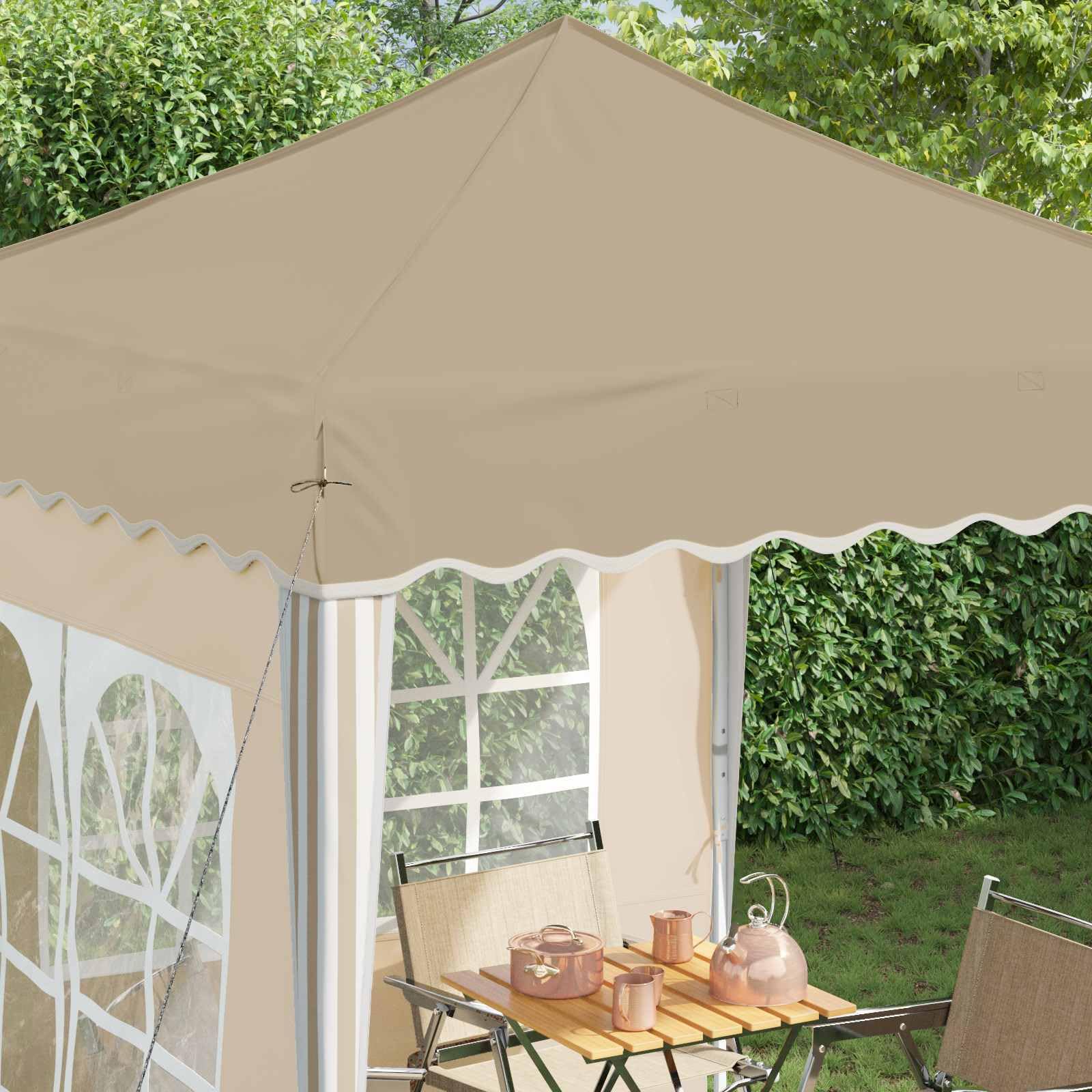 Namiot imprezowy Pop-up z tkaniny Oxford, 195 x 195 x 245 cm, z ochroną przed promieniowaniem UV, odporny na warunki atmosferyczne, stabilna metalowa rama, idealny na imprezę w ogrodzie