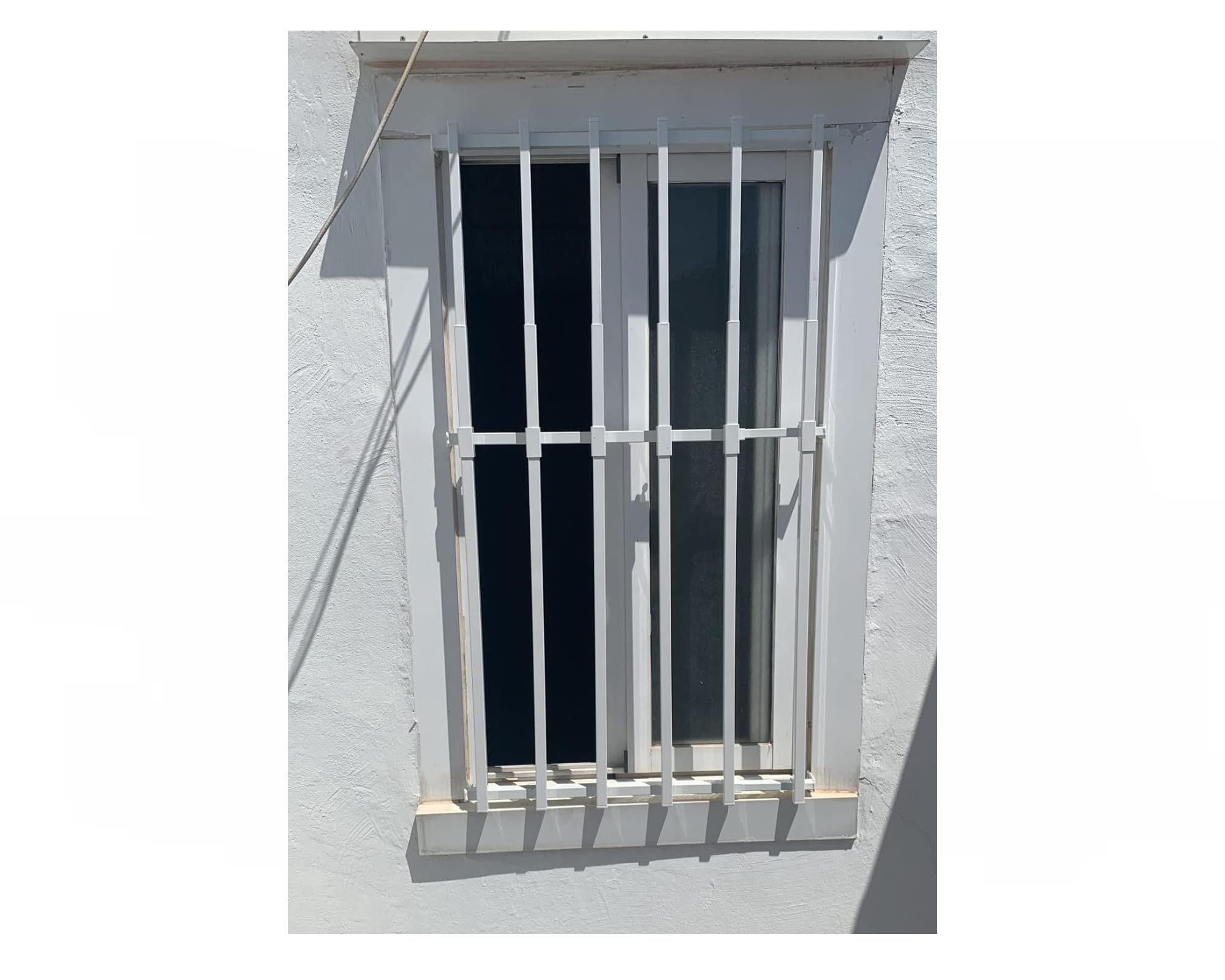 REJA ANTIRROBO PARA VENTANA. ADAPTABLE A TODAS LAS MEDIDAS. (95X95CM HASTA 165X165CM ALTO Y ANCHO, BLANCO)